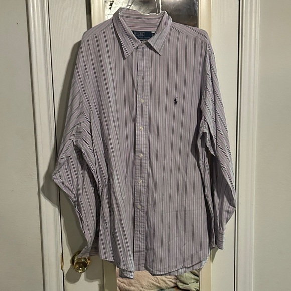 Polo Ralph Lauren Other - Polo by Ralph Lauren Men's Casual Striped Shirt - Purple and White